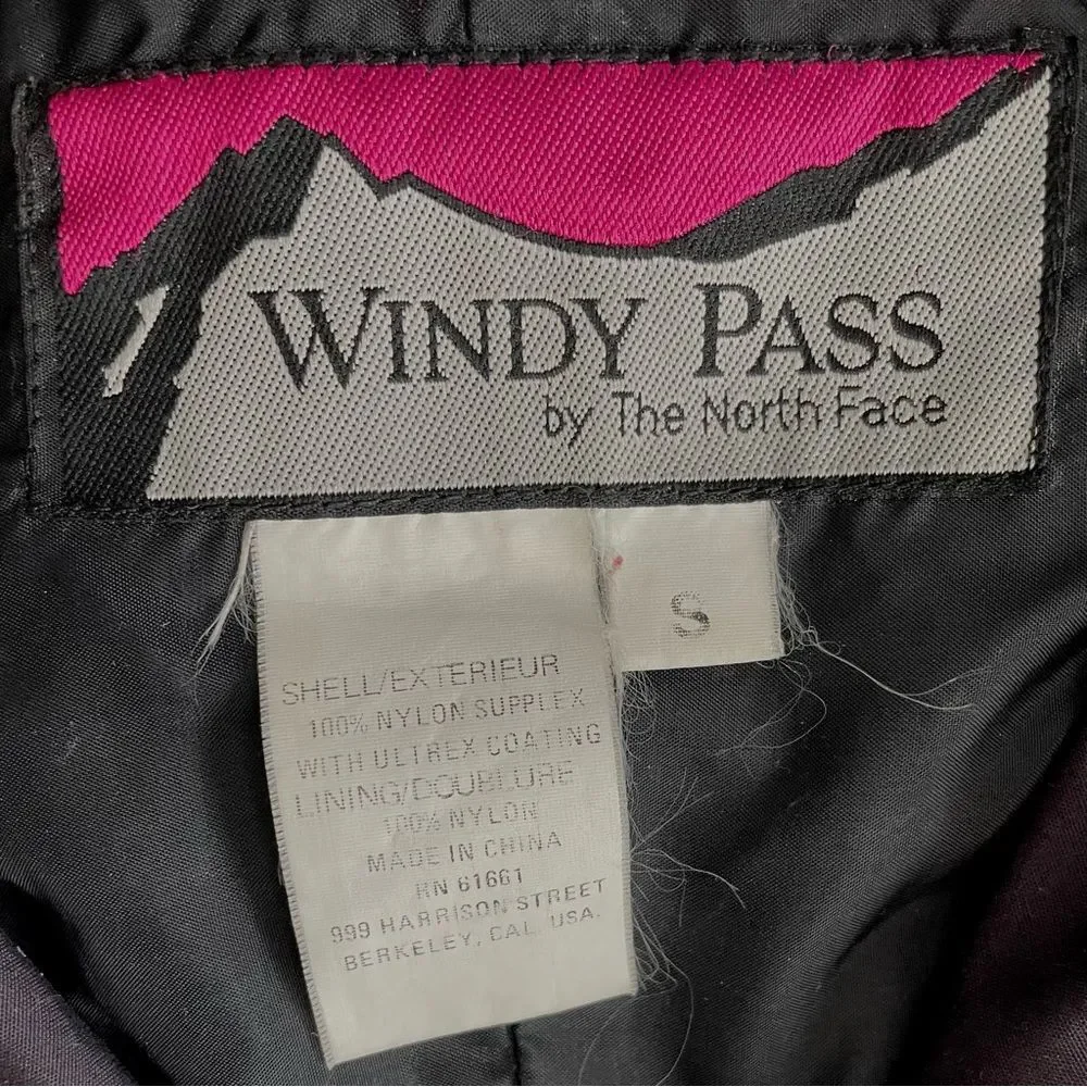 VTG Windy Pass Jacket Red Green Black North Face Anorak Pullover 80s